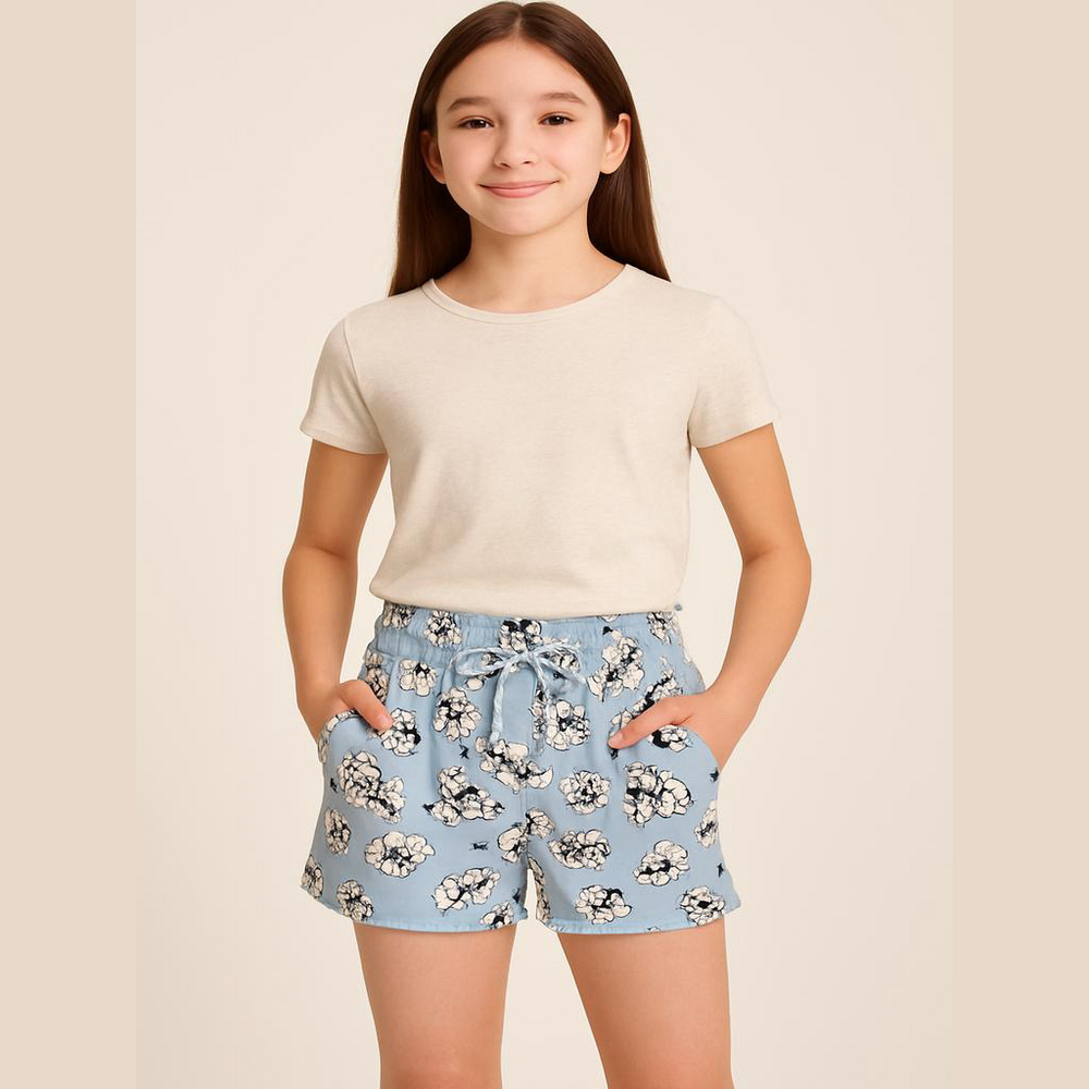 Girls Bailey Lane floral shorts with pockets-Size Large 12-14